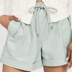 Hot Sale 🎁 Jonathan Simkhai Doah Shorts in Lichen for 👩 women ⭐