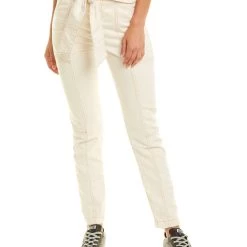 Jonathan Simkhai Shop 5 Best Sale ✔️ Jonathan Simkhai Henley Tie-Waist Natural Straight Leg Jean for 👩 women 👏