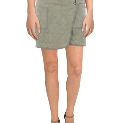 Discount 🥰 Jonathan Simkhai Melissa 👩 Womens Faux Leather Quilted Mini 👗 Skirt 👏