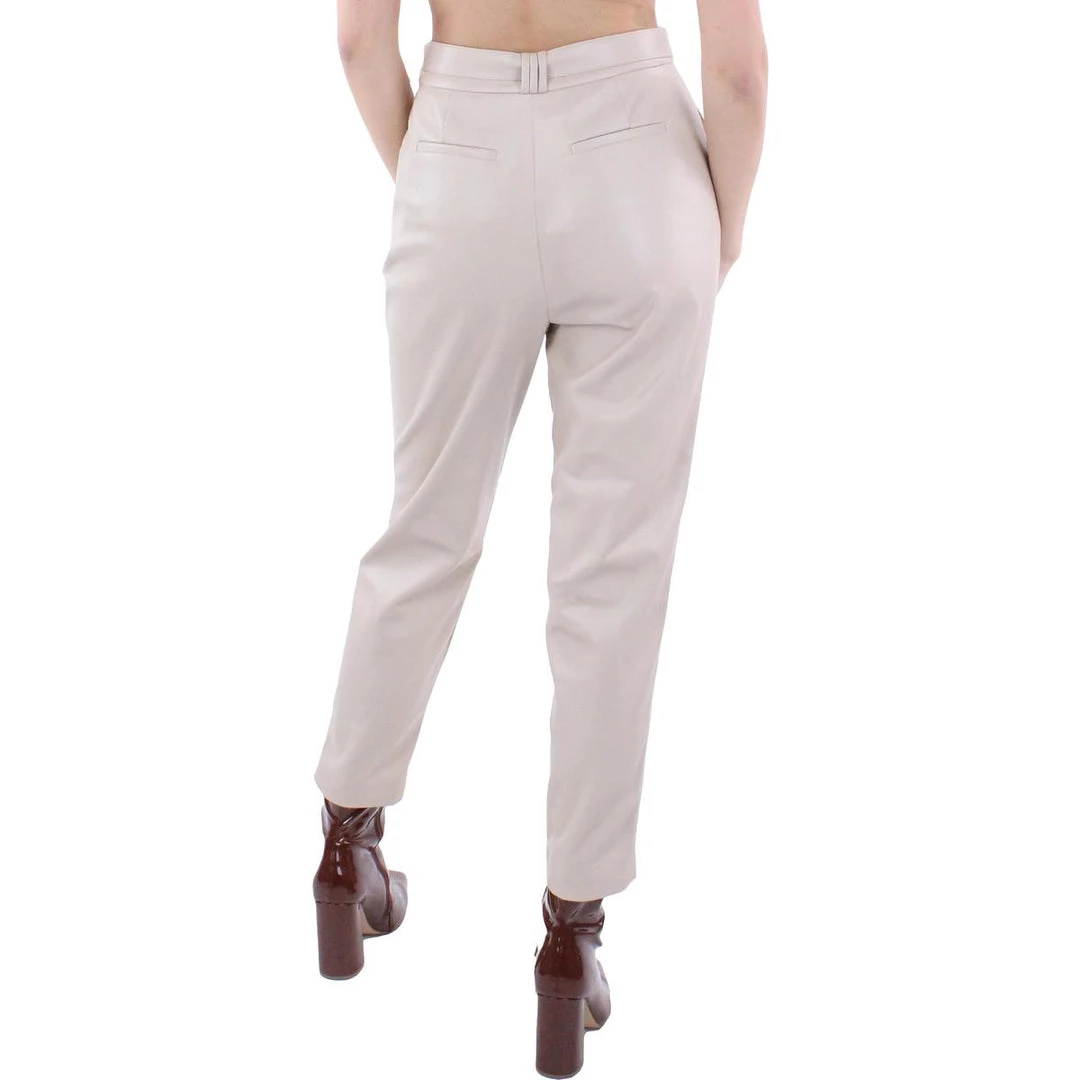 Best Sale 🌟 Jonathan Simkhai Pauline 👩 Womens Faux Leather High Waist 👗 Dress Pants ✨ 4 Best Sale 🌟 Jonathan Simkhai Pauline 👩 Womens Faux Leather High Waist 👗 Dress Pants ✨ - Image 2