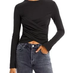 New โ๏ธ Jonathan Simkhai ๐ฉ Womens V-Neck Knit Wrap Top ๐