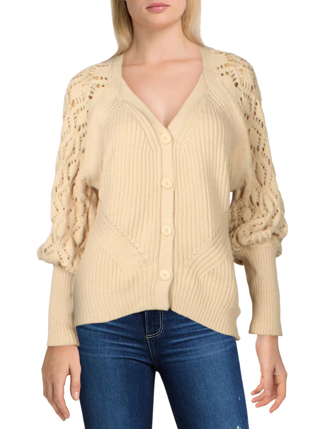 Deals ๐ Jonathan Simkhai Adeline ๐ฉ Womens Knit V-Neck Cardigan Sweater ๐ฅฐ 3 Deals ๐ Jonathan Simkhai Adeline ๐ฉ Womens Knit V-Neck Cardigan Sweater ๐ฅฐ
