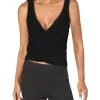 Promo 🔥 Jonathan Simkhai 👩 Womens Cropped Laser Cut Wrap Top 🤩