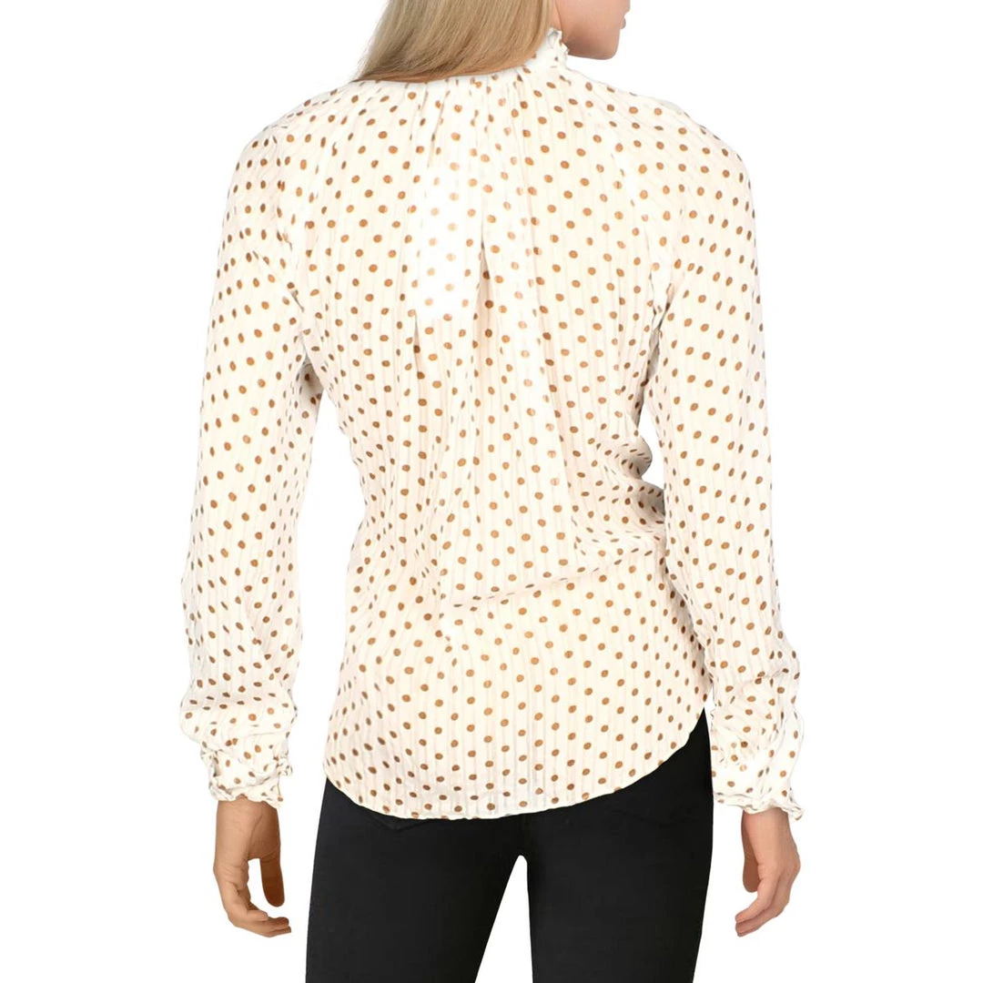 New ๐ Jonathan Simkhai Monica ๐ฉ Womens Ruffled Tie Neck Peasant Top ๐ 4 New ๐ Jonathan Simkhai Monica ๐ฉ Womens Ruffled Tie Neck Peasant Top ๐ - Image 2