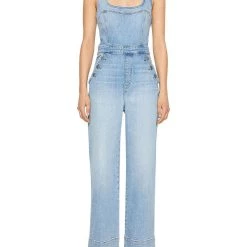 Outlet 🎉 Jonathan Simkhai Bailey 👩 Womens Denim Playsuit Jumpsuit ⌛