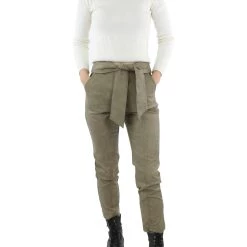 Coupon 👏 Jonathan Simkhai Tessa 👩 Womens Faux Leather Belted Ankle Pants 🛒