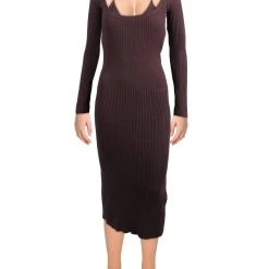 Top 10 ๐ Jonathan Simkhai Liza ๐ฉ Womens Ribbed Knit Maxi Sweaterdress ๐