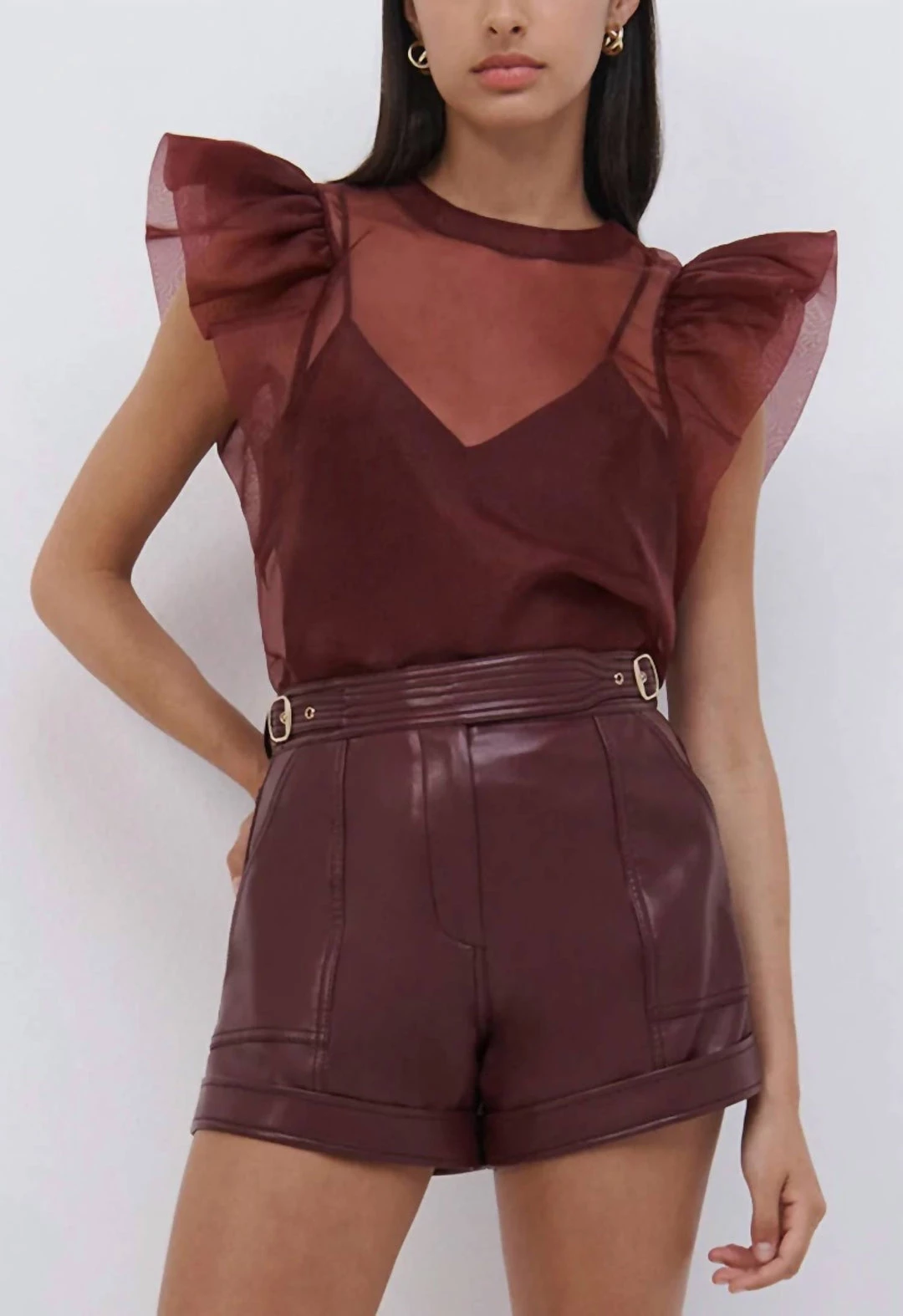 Cheapest ๐คฉ Jonathan Simkhai Corina Organza Ruffle Top in Mulberry for ๐ฉ women โค๏ธ 3 Cheapest ๐คฉ Jonathan Simkhai Corina Organza Ruffle Top in Mulberry for ๐ฉ women โค๏ธ