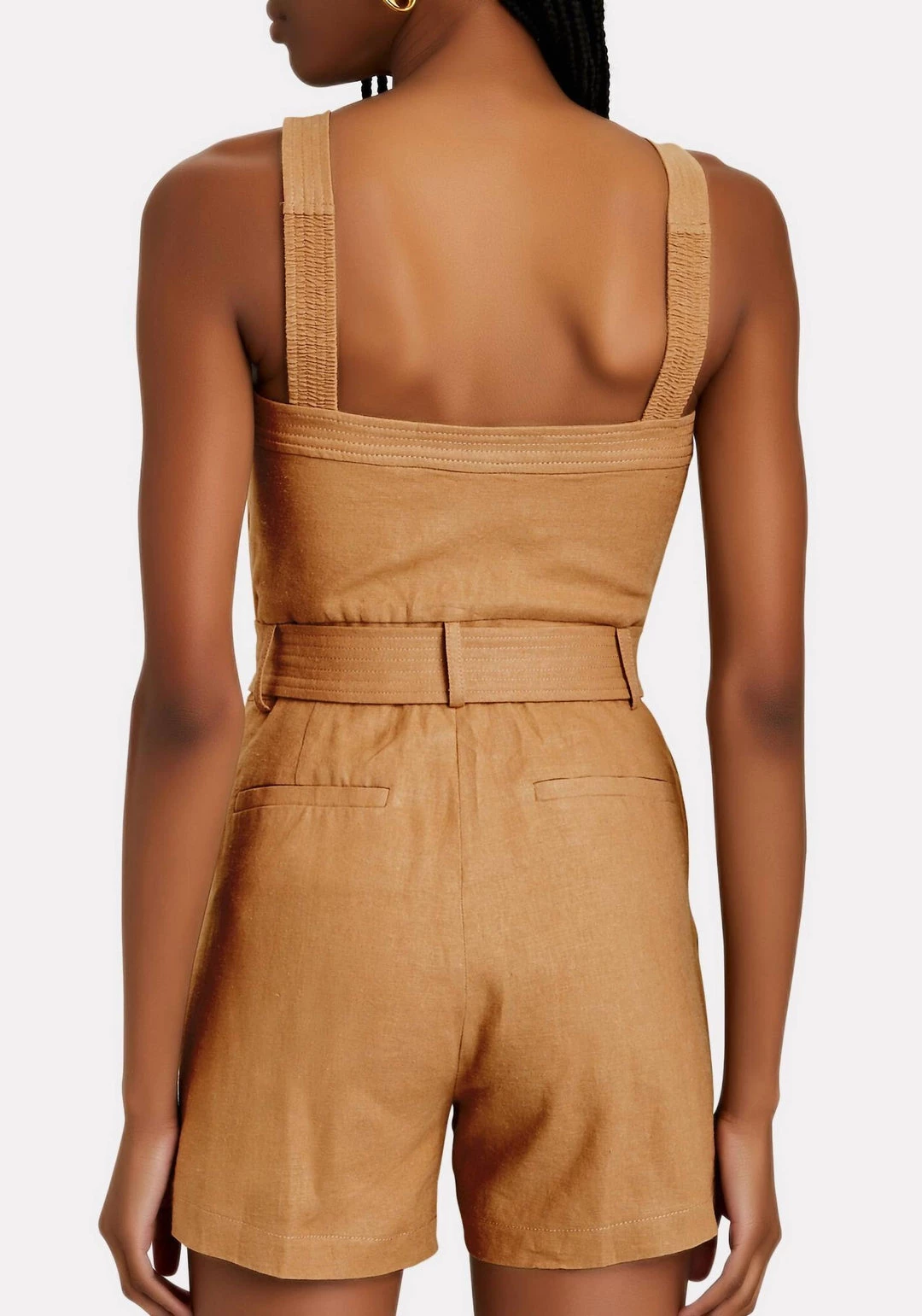 Hot Sale 💯 Jonathan Simkhai Marin Linen Romper in Topaz for 👩 women 😍 4 Hot Sale 💯 Jonathan Simkhai Marin Linen Romper in Topaz for 👩 women 😍 - Image 2