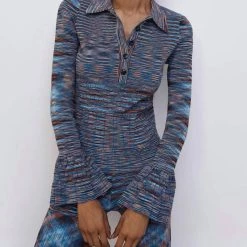 Budget 🎁 Jonathan Simkhai Mackenna Space Dye Polo in Caicos for 👩 women 😍