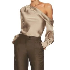 Best reviews of ✔️ Jonathan Simkhai Alice Cold Shoulder in Nutmeg for 👩 women 🤩