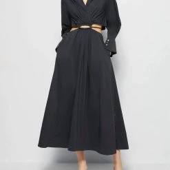 Best Sale 🎉 Jonathan Simkhai Alex 👕 Shirt 👗 Dress in Black for 👩 women ⭐