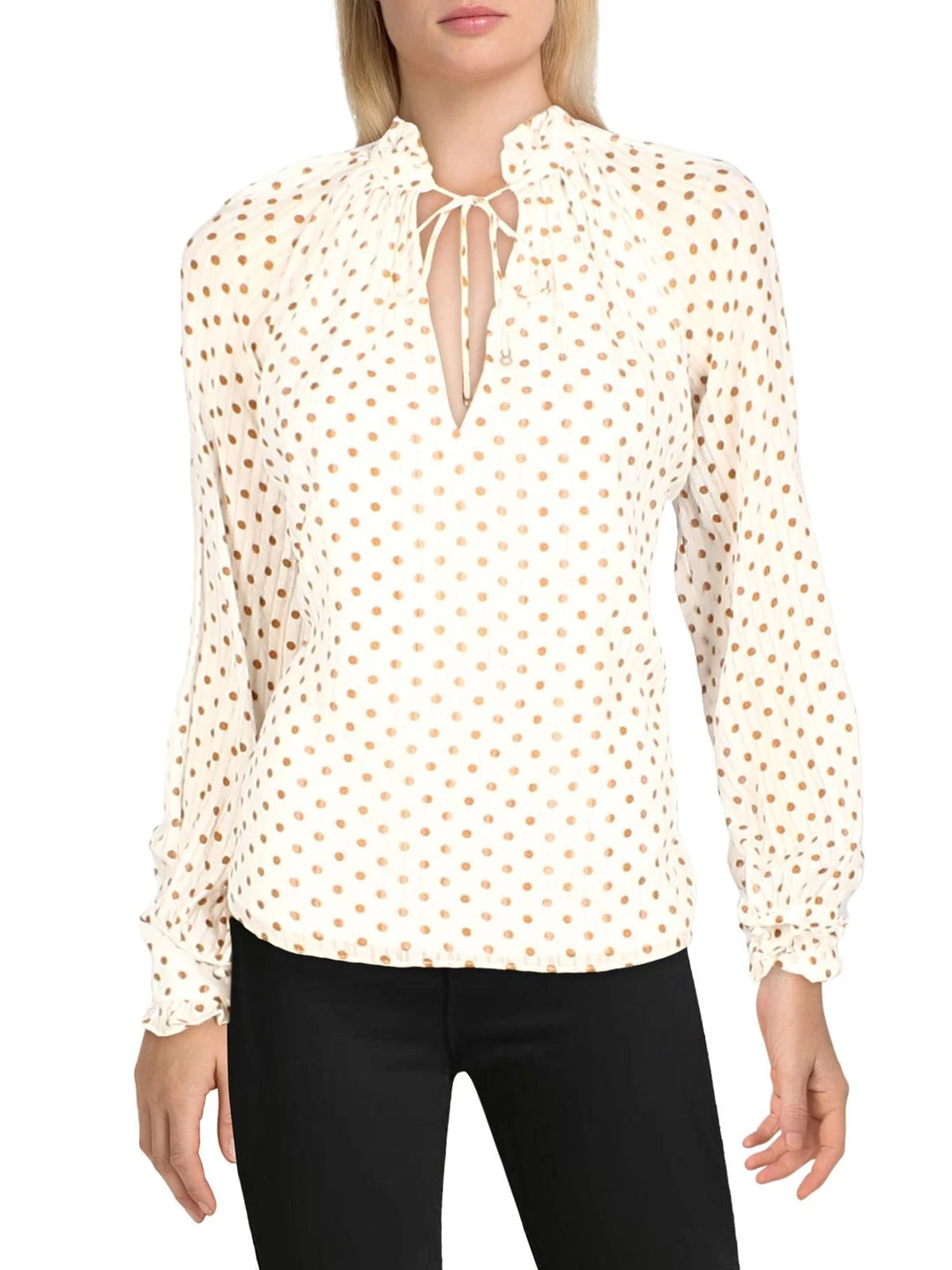 New ๐ Jonathan Simkhai Monica ๐ฉ Womens Ruffled Tie Neck Peasant Top ๐ 3 New ๐ Jonathan Simkhai Monica ๐ฉ Womens Ruffled Tie Neck Peasant Top ๐