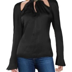 Budget 🤩 Jonathan Simkhai Krishna 👩 Womens Cutout Chain Collar Blouse 🛒