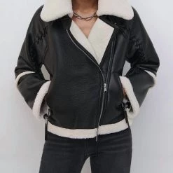 Top 10 🔥 Jonathan Simkhai Corinne Vegan Sherpa Jacket in Black for 👩 women 🌟