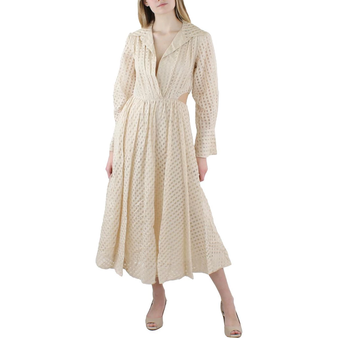 Cheapest ๐ฅฐ Jonathan Simkhai ๐ฉ Womens Silk Widowpane ๐ Shirtdress ๐ 4 Cheapest ๐ฅฐ Jonathan Simkhai ๐ฉ Womens Silk Widowpane ๐ Shirtdress ๐ - Image 2
