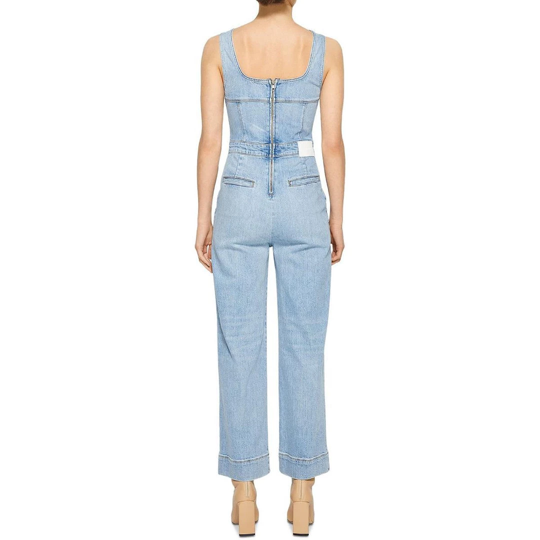 Outlet ๐ Jonathan Simkhai Bailey ๐ฉ Womens Denim Playsuit Jumpsuit โ 4 Outlet ๐ Jonathan Simkhai Bailey ๐ฉ Womens Denim Playsuit Jumpsuit โ - Image 2