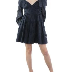 Outlet 😍 Jonathan Simkhai Bahari 👩 Womens Cold Shoulder Short Mini 👗 Dress 🔔