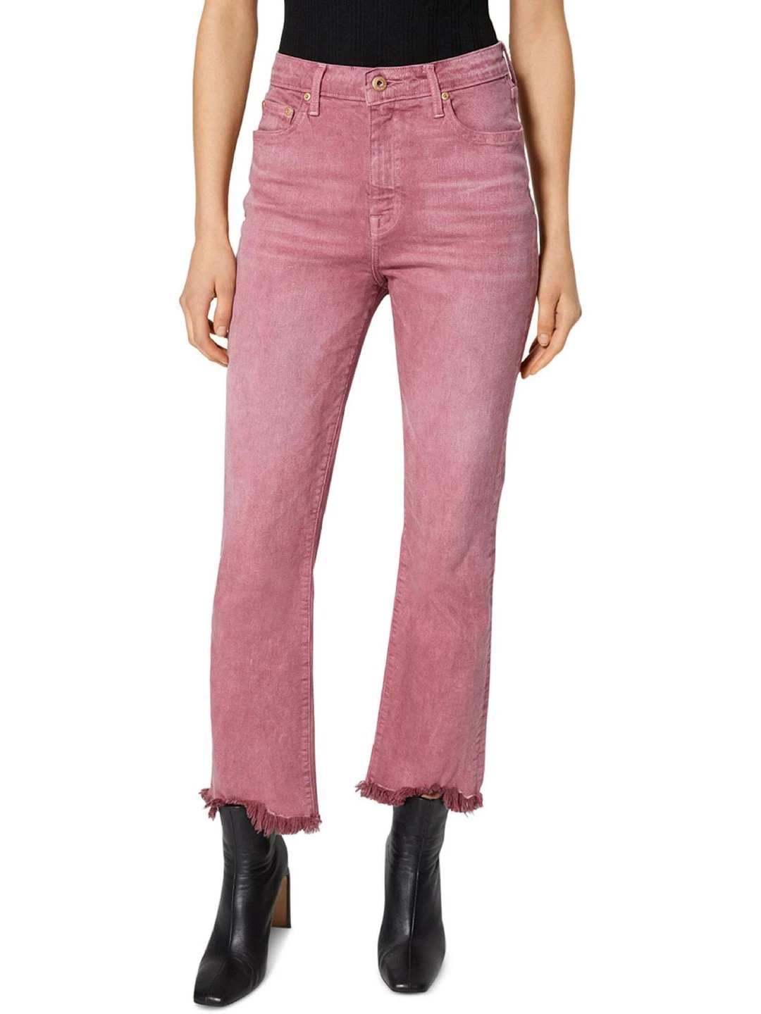 Hot Sale 🛒 Jonathan Simkhai River 👩 Womens High Rise Ankle Straight Leg 👖 Jeans ⌛ 5 Hot Sale 🛒 Jonathan Simkhai River 👩 Womens High Rise Ankle Straight Leg 👖 Jeans ⌛ - Image 3