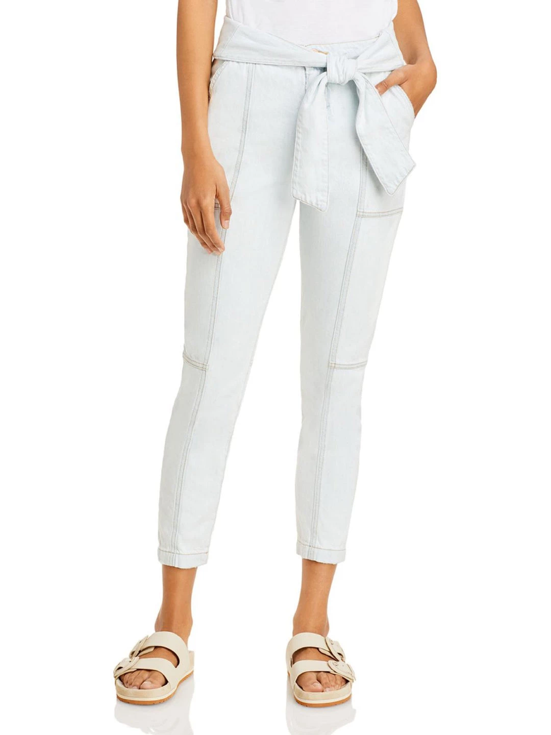 Coupon โ Jonathan Simkhai ๐ฉ Womens Denim Tie Waist Straight Leg ๐ Jeans ๐คฉ 3 Coupon โ Jonathan Simkhai ๐ฉ Womens Denim Tie Waist Straight Leg ๐ Jeans ๐คฉ