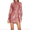 Brand new 🎁 Jonathan Simkhai Halen Fil Coupe Mini 👗 Dress in Bougainvillea Metallic Moire for 👩 women 👏