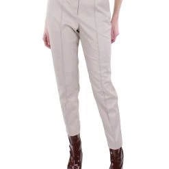 Best Sale 🌟 Jonathan Simkhai Pauline 👩 Womens Faux Leather High Waist 👗 Dress Pants ✨