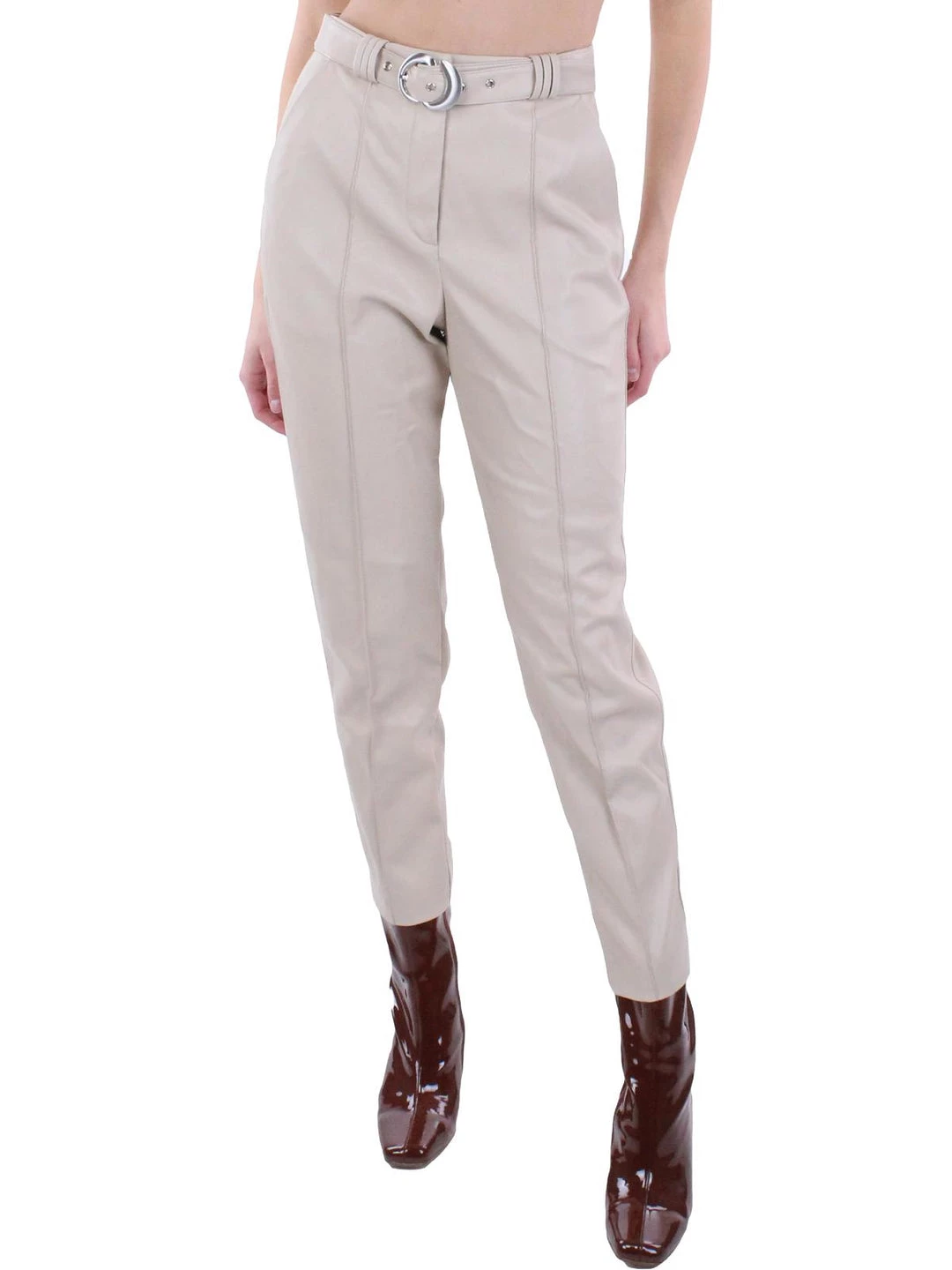 Best Sale 🌟 Jonathan Simkhai Pauline 👩 Womens Faux Leather High Waist 👗 Dress Pants ✨ 3 Best Sale 🌟 Jonathan Simkhai Pauline 👩 Womens Faux Leather High Waist 👗 Dress Pants ✨